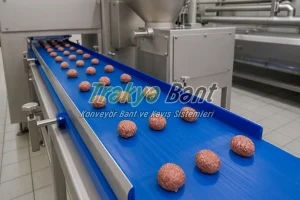 Köfte makinesi konveyör bant