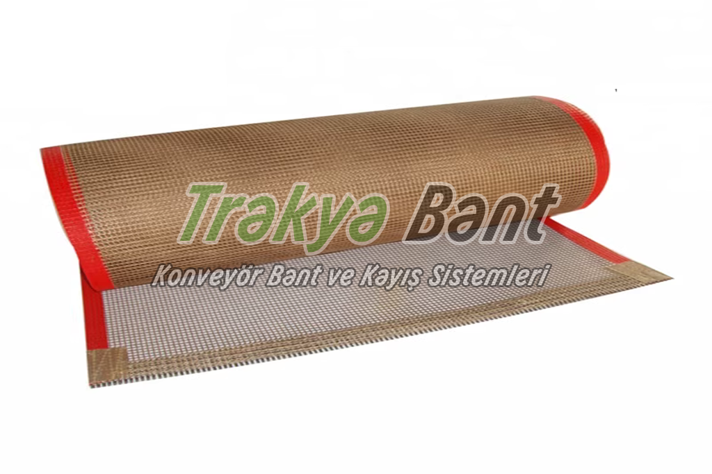 PTFE Teflon Konveyör Bant ısıya dayanıklı