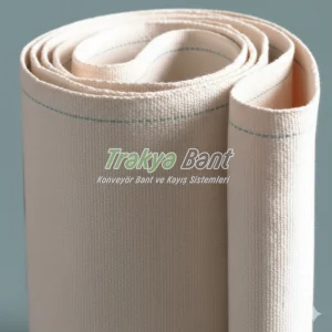 Hamur kesme ve tartma makinelerinde kullanılmaya uygun konveyör bandı