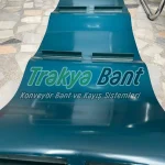 Tarımda kullanılan yeşil paletli PVC taşıma bandı