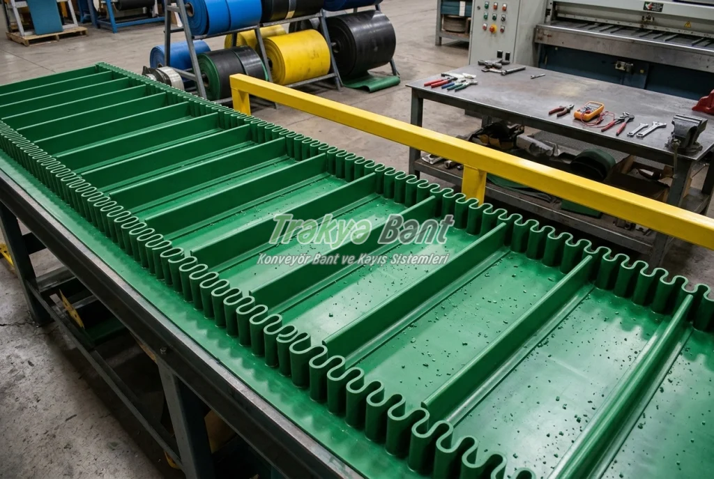 Tekirdağ konveyör bant montajı, bant değişimi, bakım ve teknik servis hizmetleri. Sanayi, gıda ve lojistik sektörleri için profesyonel taşıma sistemleri çözümleri.